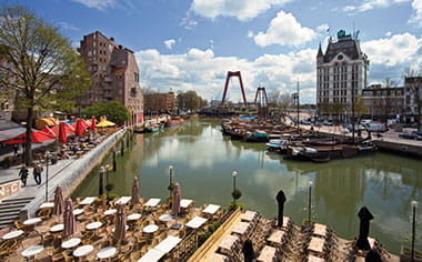 Oude Haven as seen from a balcony in Rotterdam Oude Haven as seen from a balcony in Rotterdam